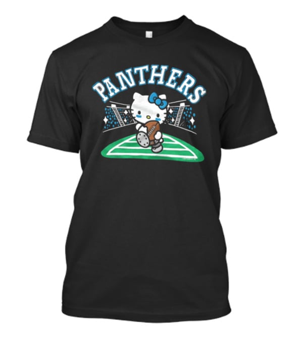 Hello Kitty Carolina Panthers Football Collaboration T-Shirt