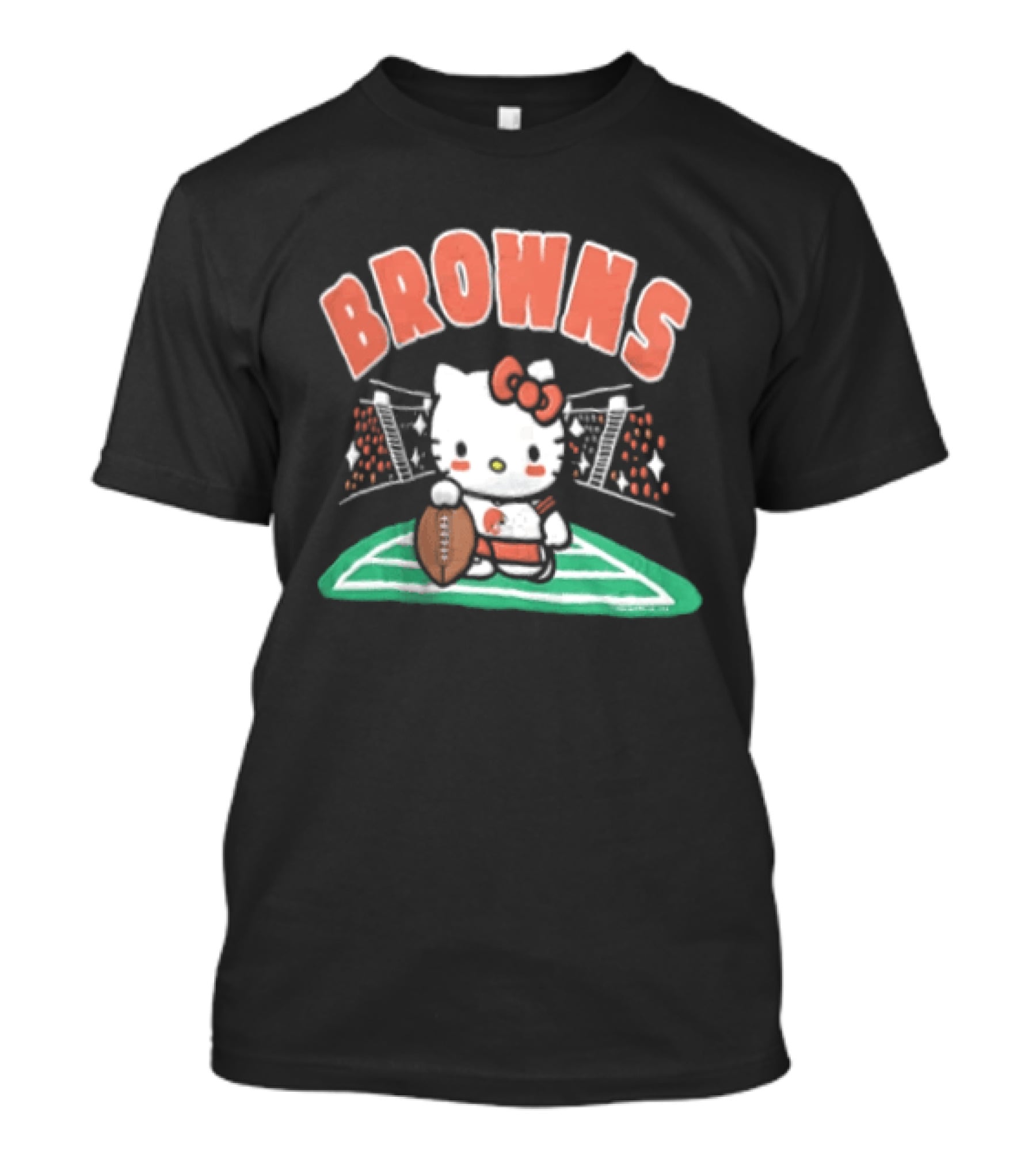 Hello Kitty Football Collaboration With Cleveland Browns T-Shirt