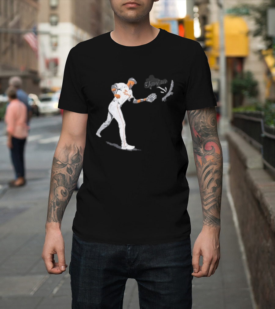 Squirrel Leody Taveras Texas Rangers MLB Catching Cartoon Baseball T-Shirt
