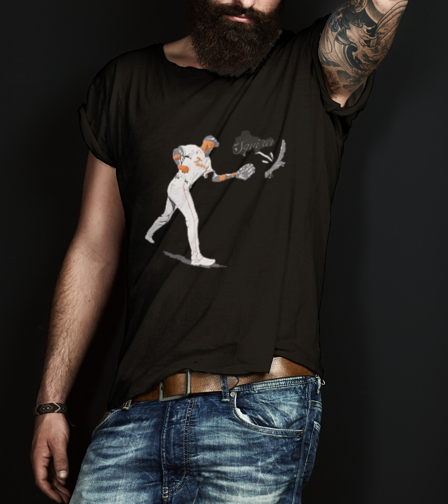 Squirrel Leody Taveras Texas Rangers MLB Catching Cartoon Baseball T-Shirt