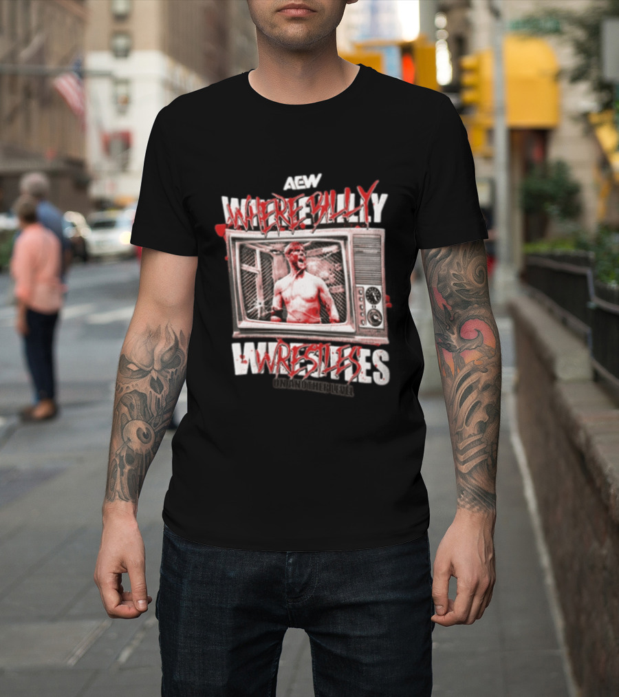 AEW Where Billy Wrestles Onamonhebluvelv T-Shirt