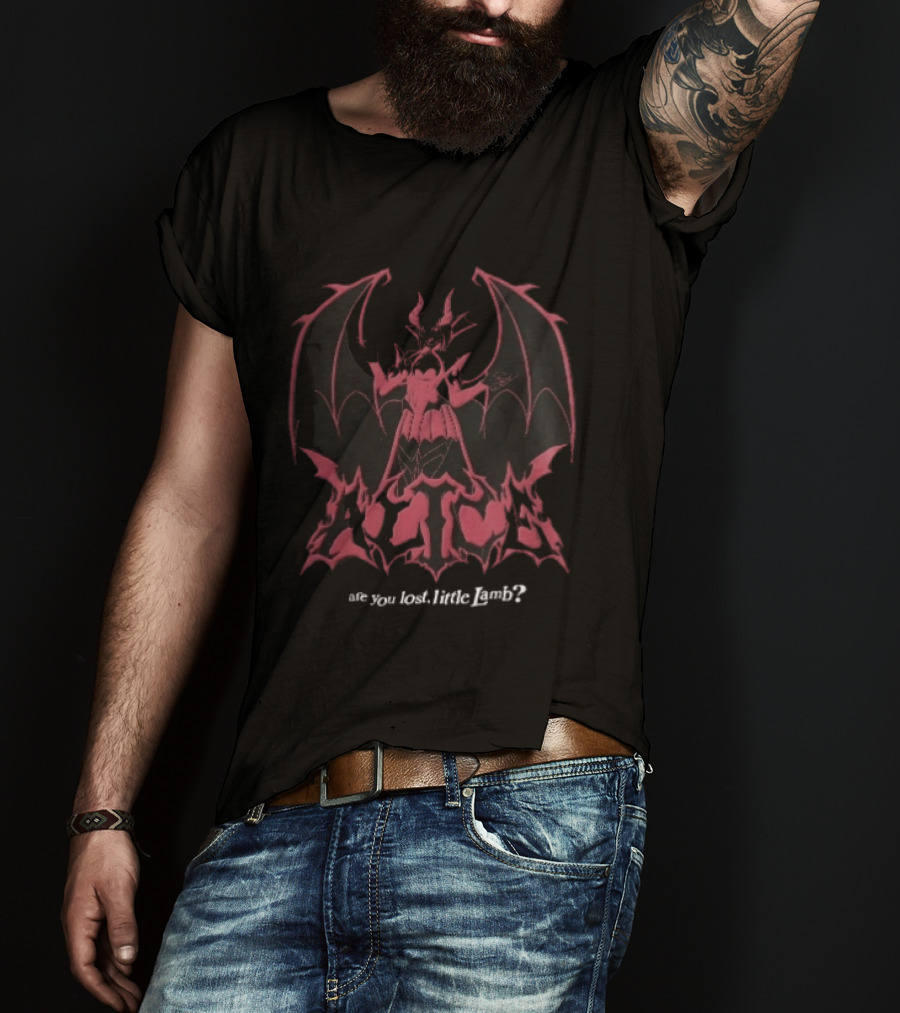 Alice Are You Lost Little Lamb Demon Bat Wings T-Shirt