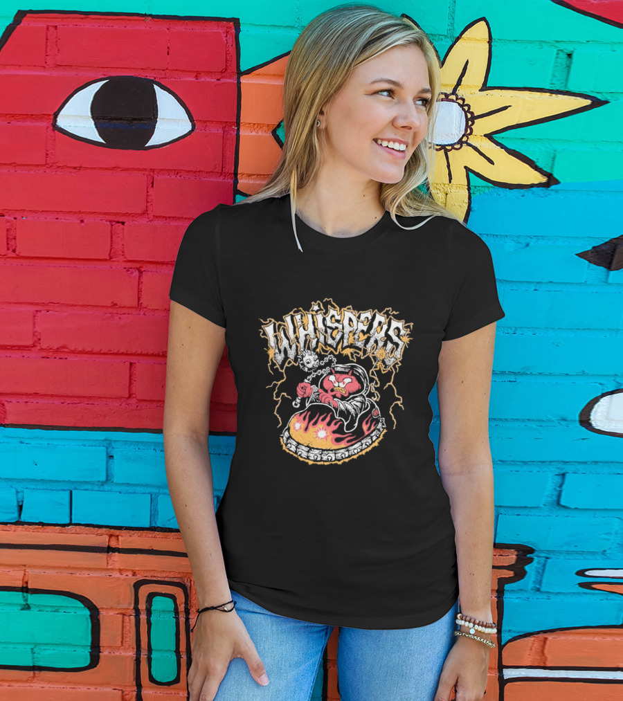 Whispers Armada Bumper Car Devil Flames Lightning T-Shirt