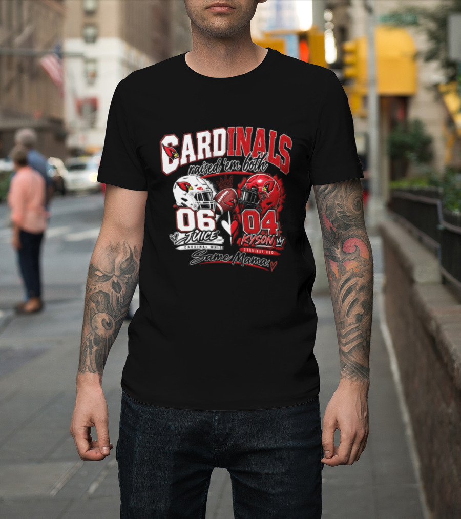 Cardinals Raised 'em Both 06 White Juice Vs 04 Red Kyson Bax Memx T-Shirt