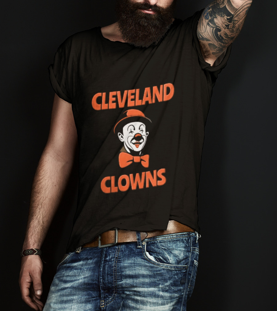 Cleveland Clowns Red Hat Bowtie T-Shirt