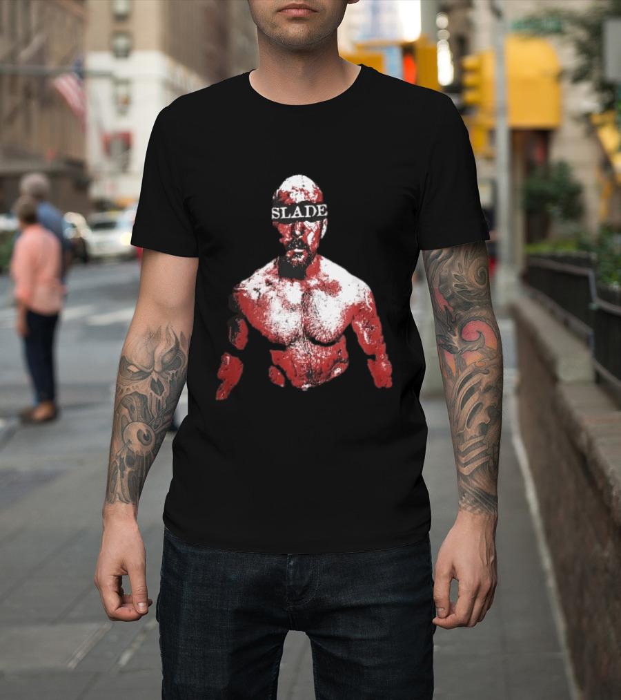 Slade Warrior Bleeding Covered In Blood Bold Headband T-Shirt