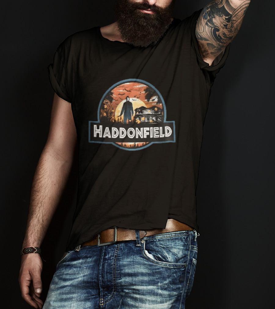 Haddonfield Michael Myers House With Moonlit T-Shirt