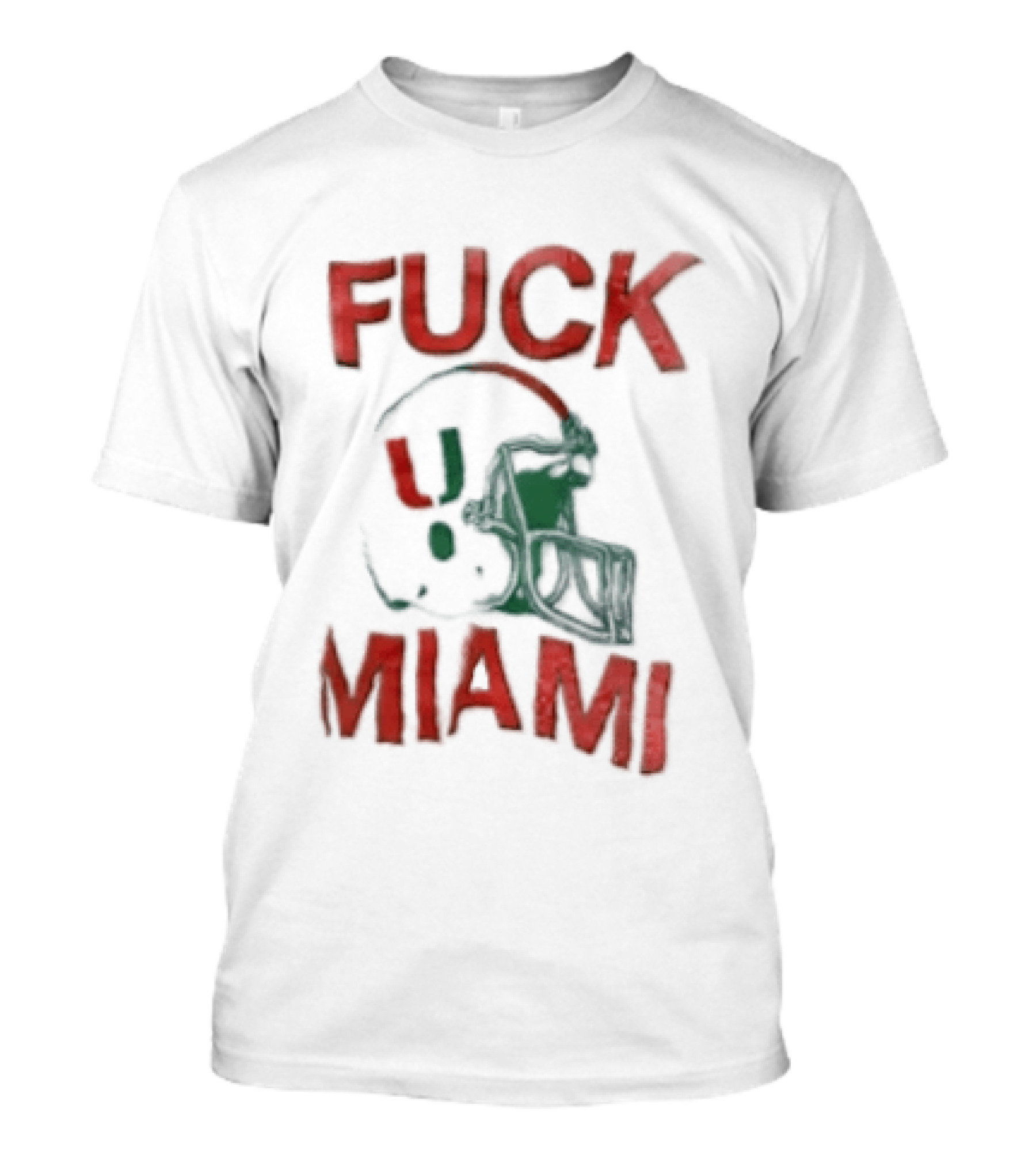 Fuck Miami Football Helmet T-Shirt