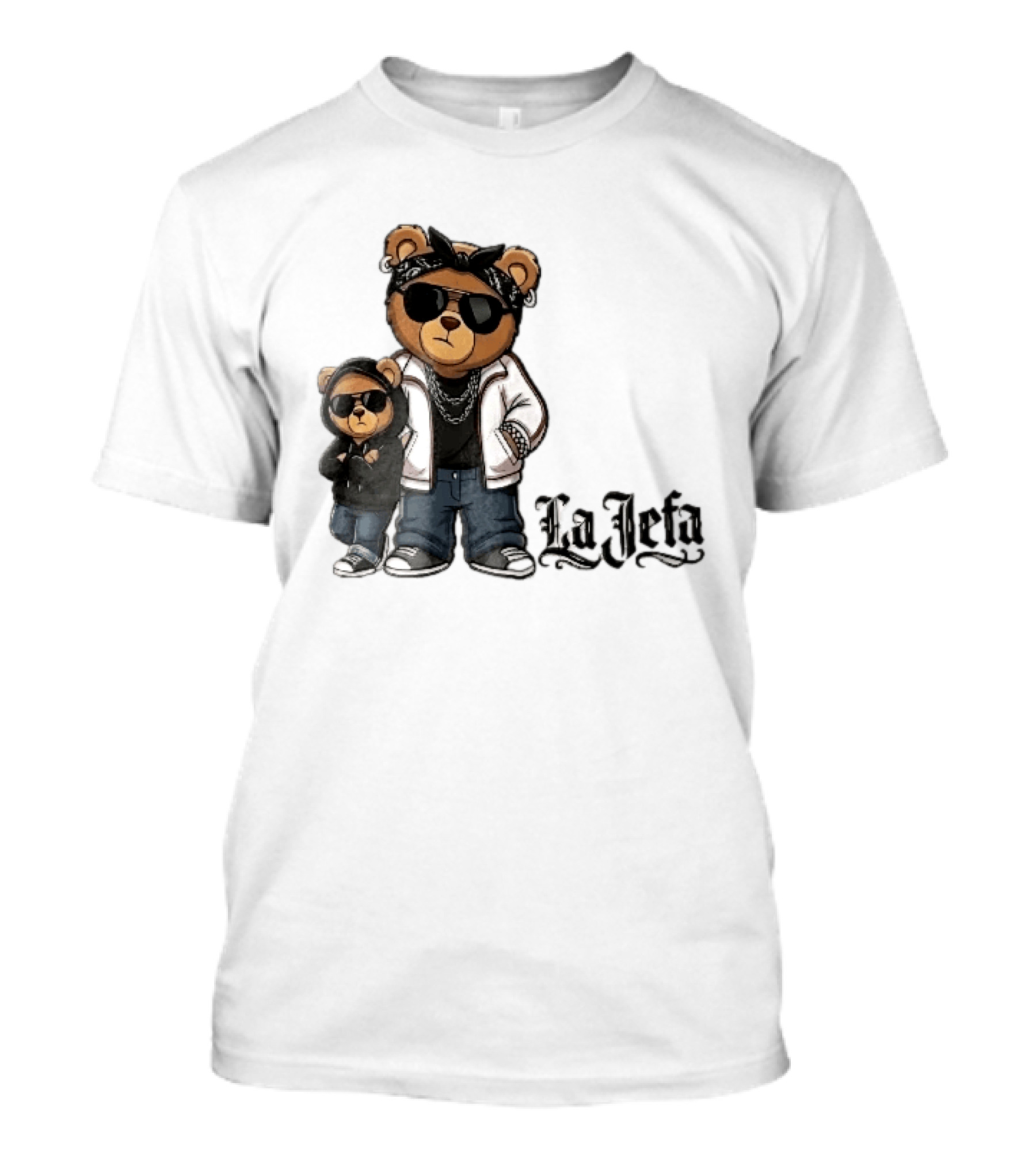 La Jefa Gangster Bears With Bandanas And Sunglasses T-Shirt