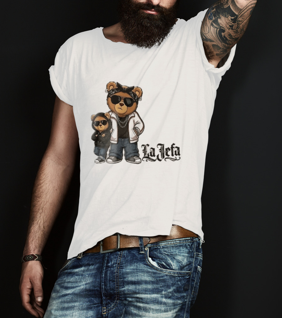 La Jefa Gangster Bears With Bandanas And Sunglasses T-Shirt
