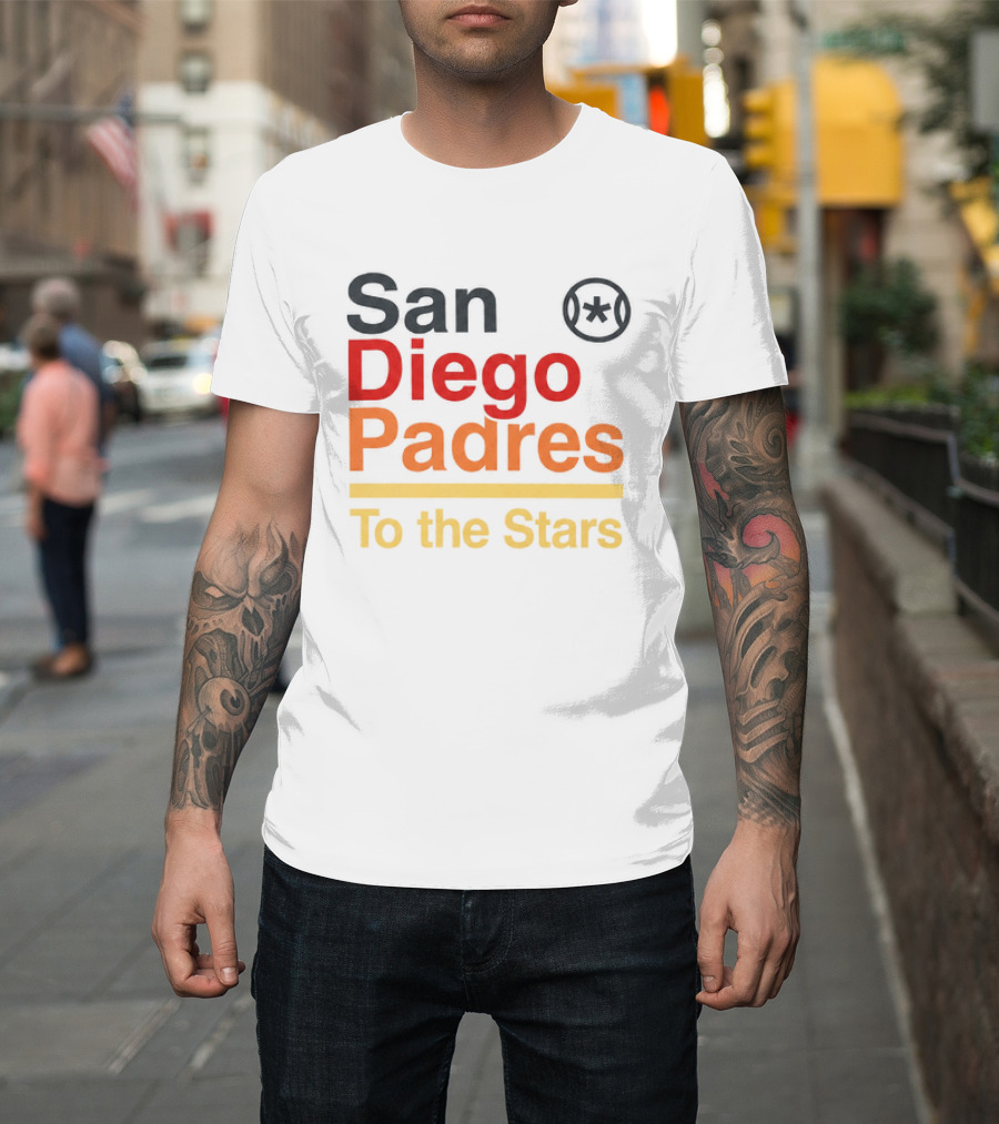 San Diego Padres To The Stars Retro Baseball T-Shirt