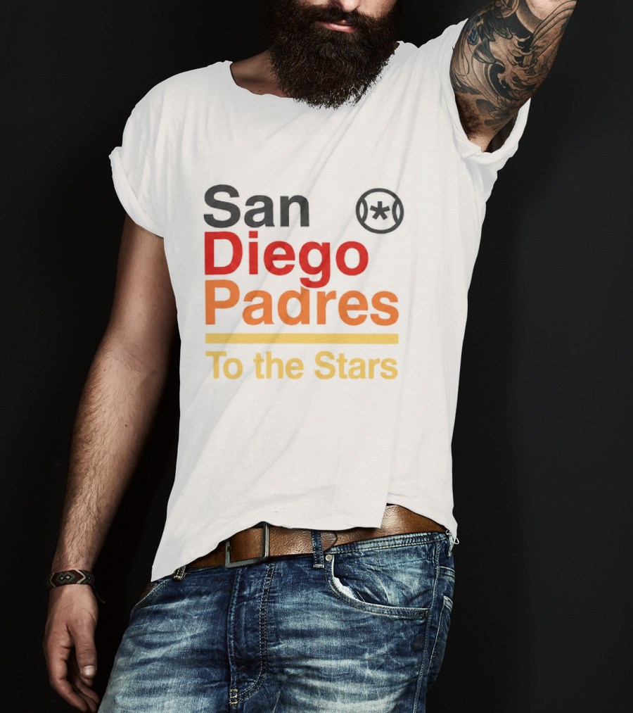 San Diego Padres To The Stars Retro Baseball T-Shirt