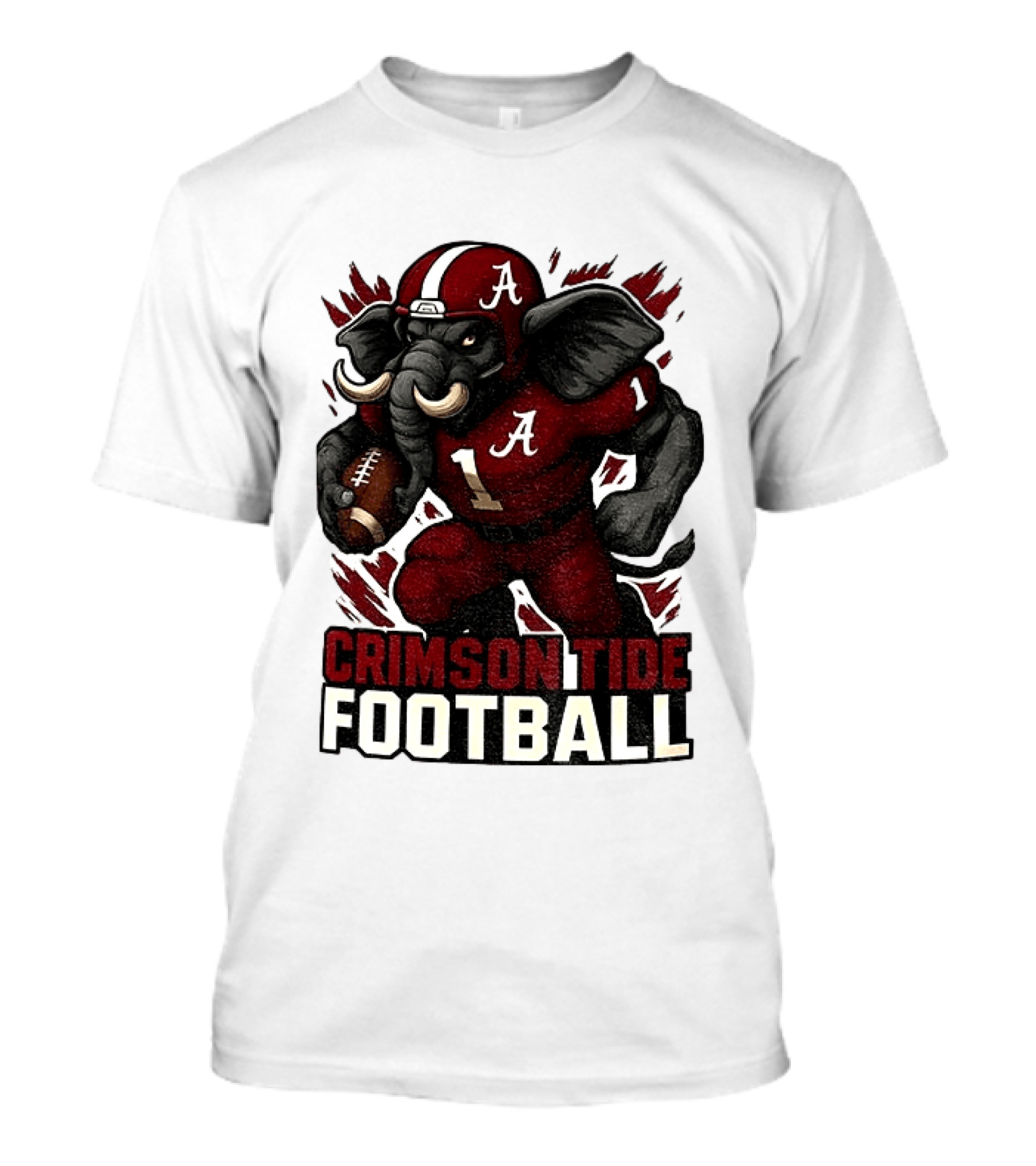 Crimson Tide Football Elephant Alabama A 1 T-Shirt