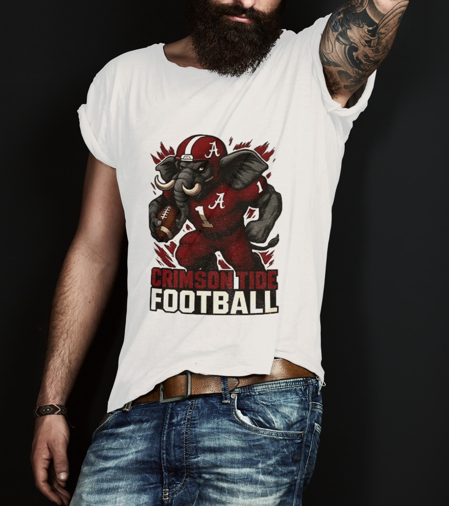 Crimson Tide Football Elephant Alabama A 1 T-Shirt