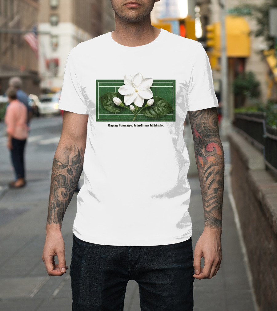 Alex Eala Sampaguita Kapag Lumago Tennis Court Motif T-Shirt
