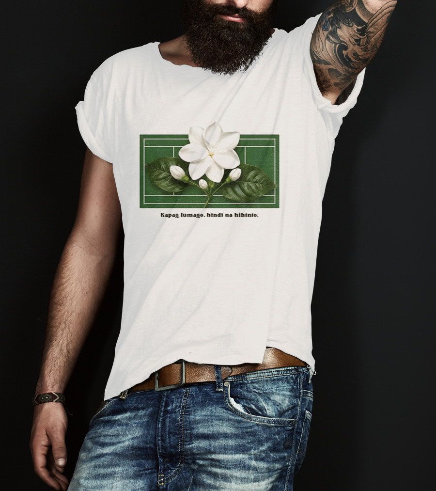 Alex Eala Sampaguita Kapag Lumago Tennis Court Motif T-Shirt