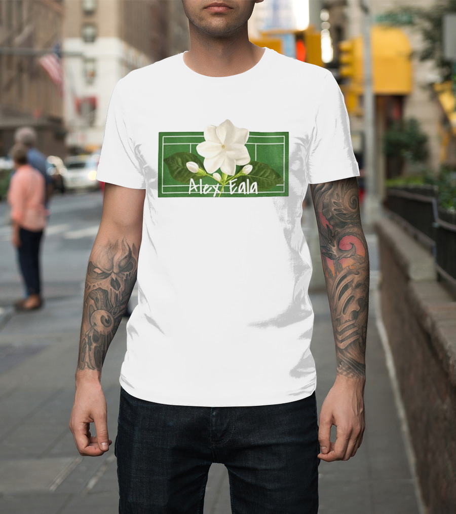 Alex Eala Sampaguita Tennis Court Blossom T-Shirt