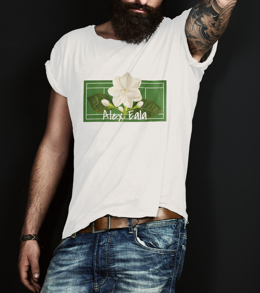 Alex Eala Sampaguita Tennis Court Blossom T-Shirt
