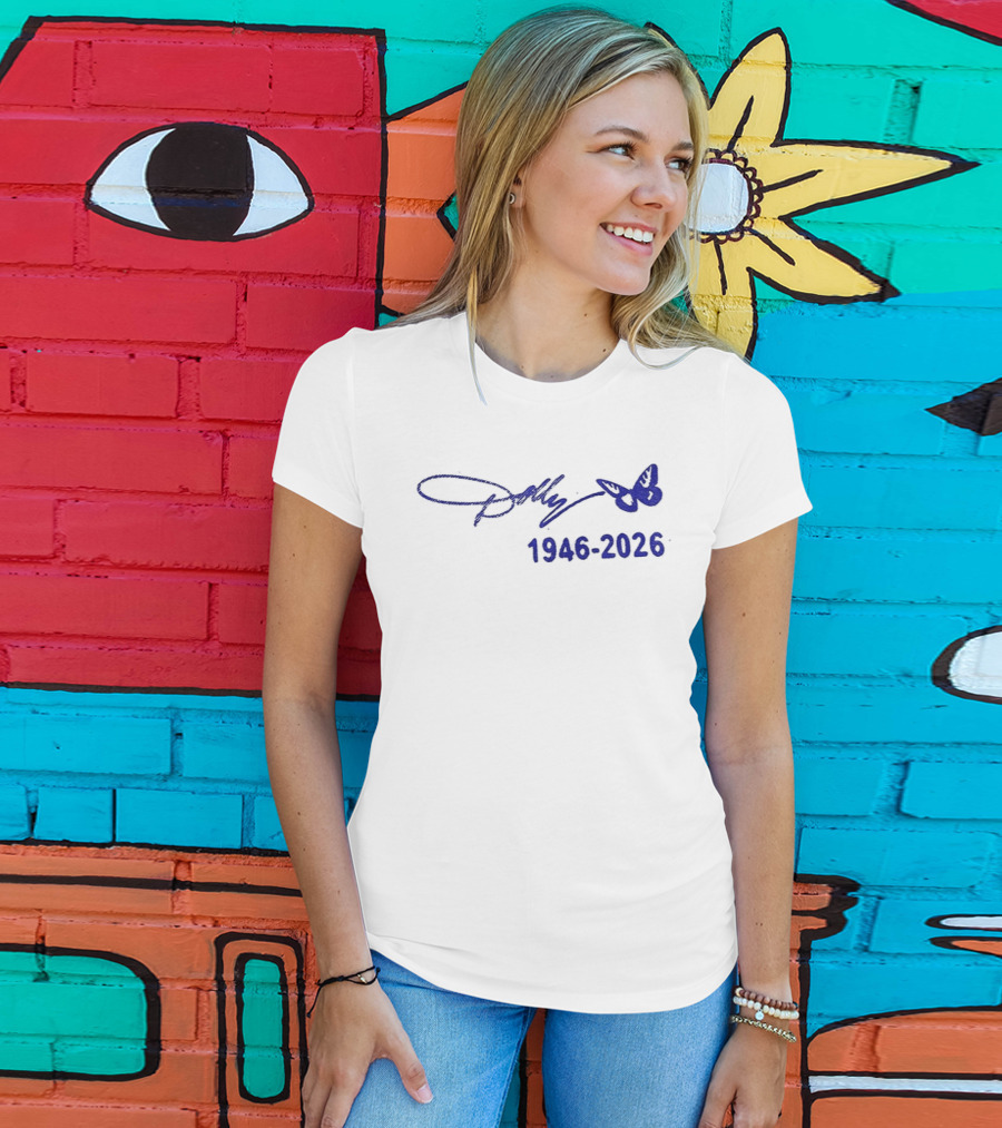 Dolly Parton Signature Butterfly 1946 2026 T-Shirt
