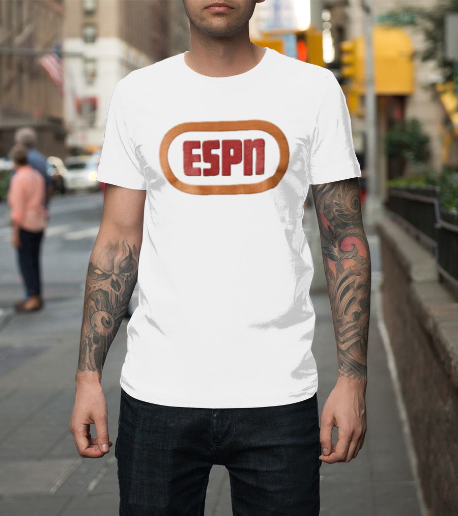 ESPN Oval Border Classic Style Retro Sports T-Shirt