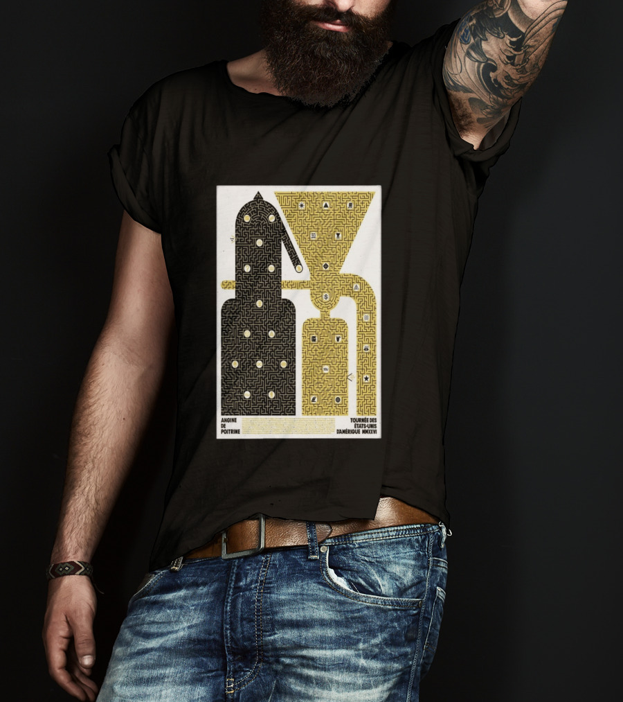 Angine De Poitrine Tournée Des États Unis D'Amérique MMXXVI Tour Music Limited T-Shirt