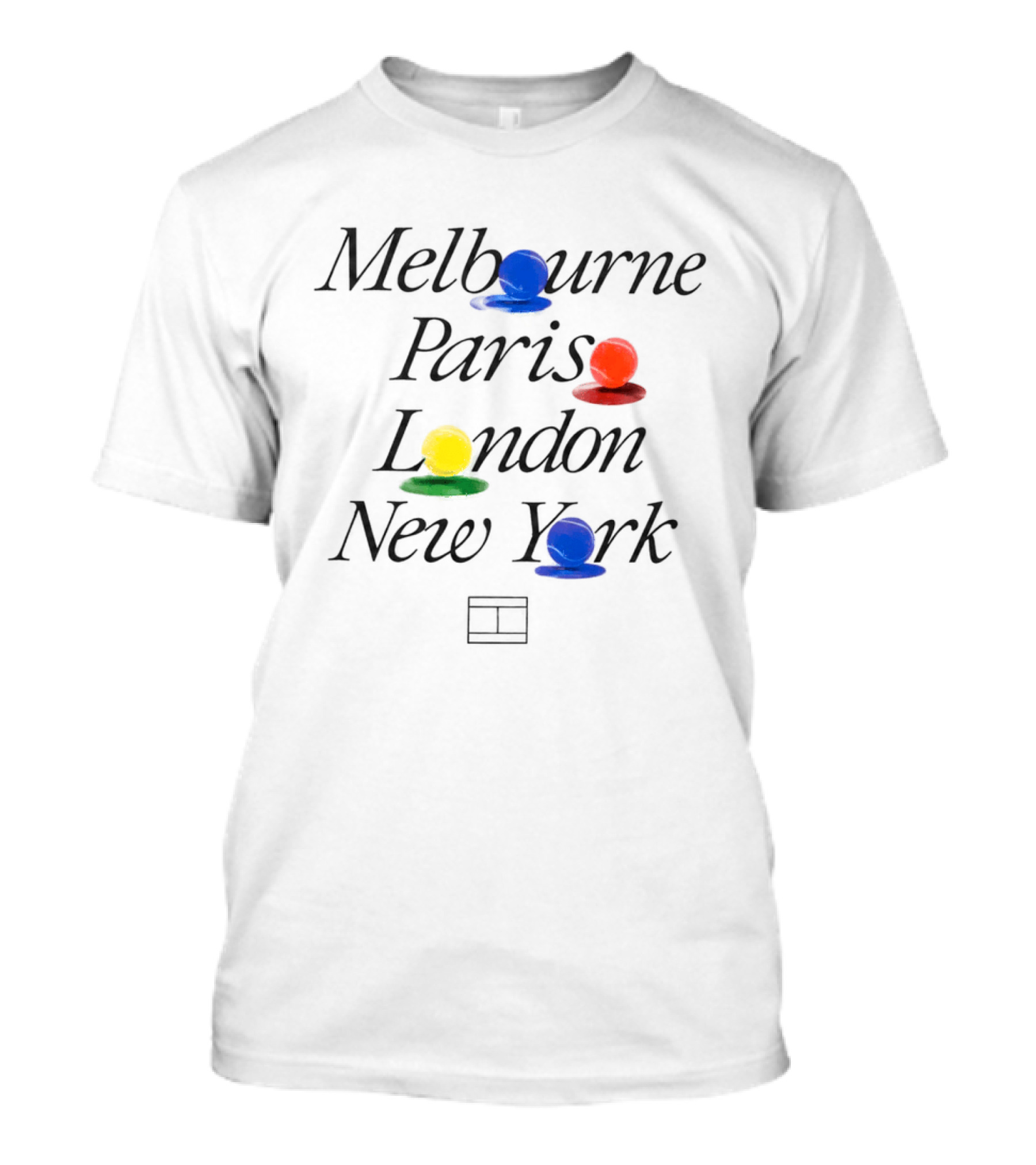 Melbourne Paris London New York Ludo Pieces T-Shirt