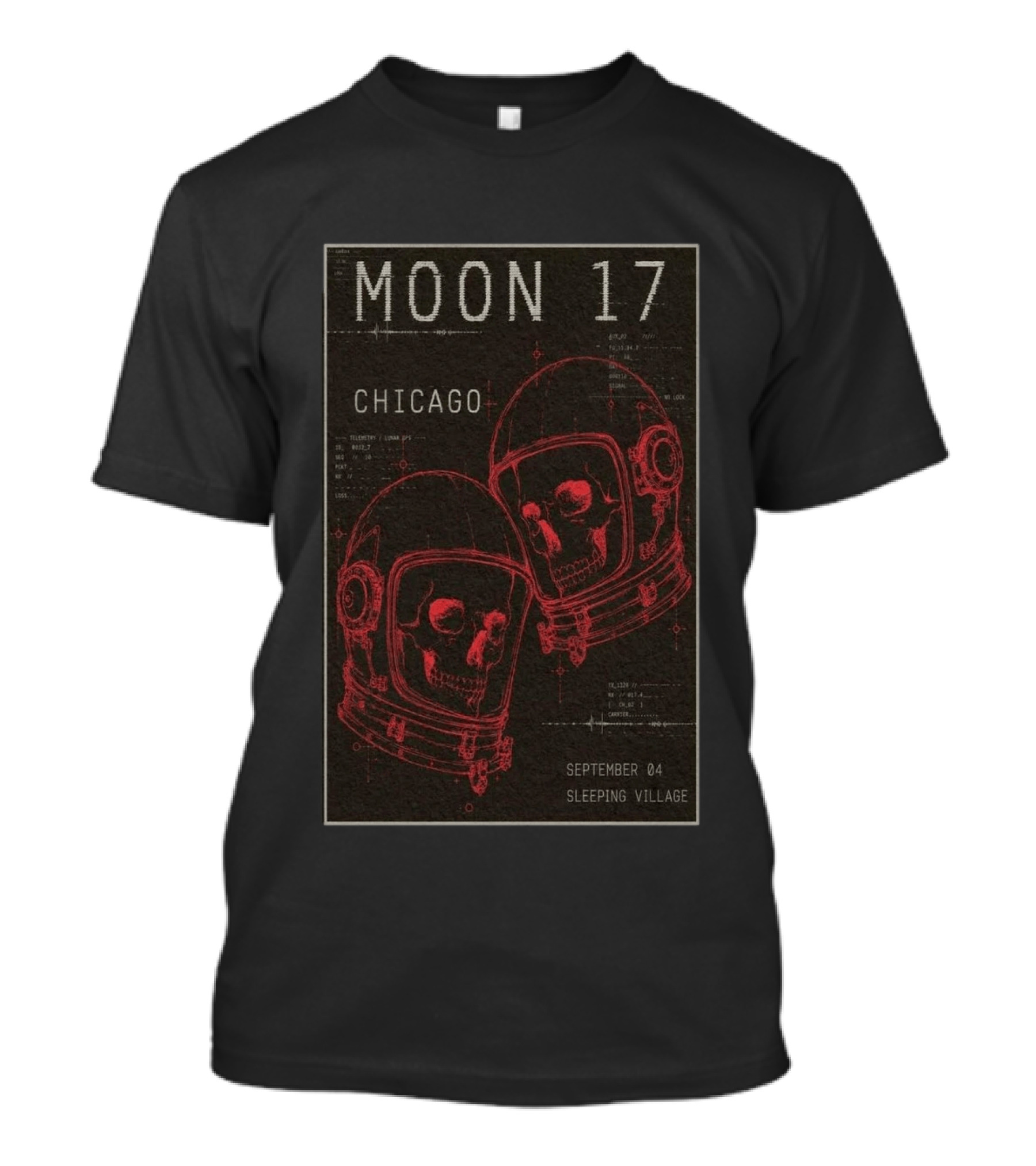 MOON 17 Chicago September 4 Sleeping Village Concert T-Shirt