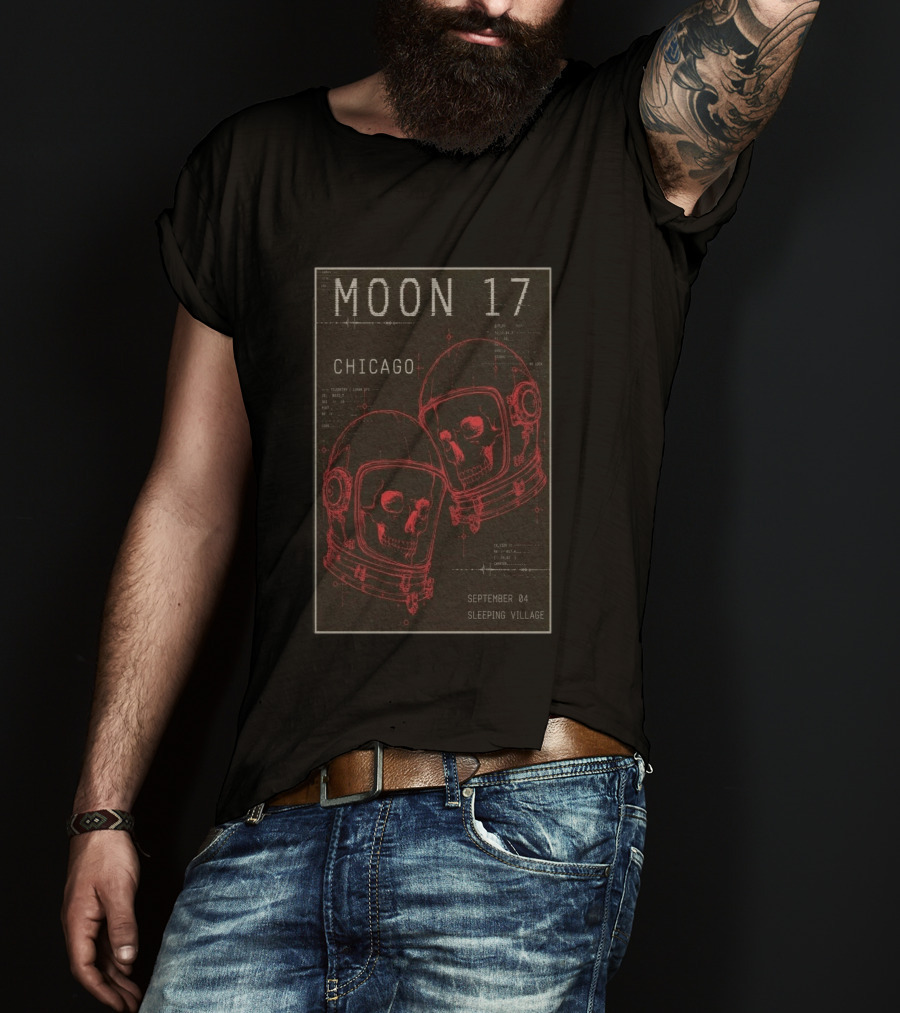 MOON 17 Chicago September 4 Sleeping Village Concert T-Shirt