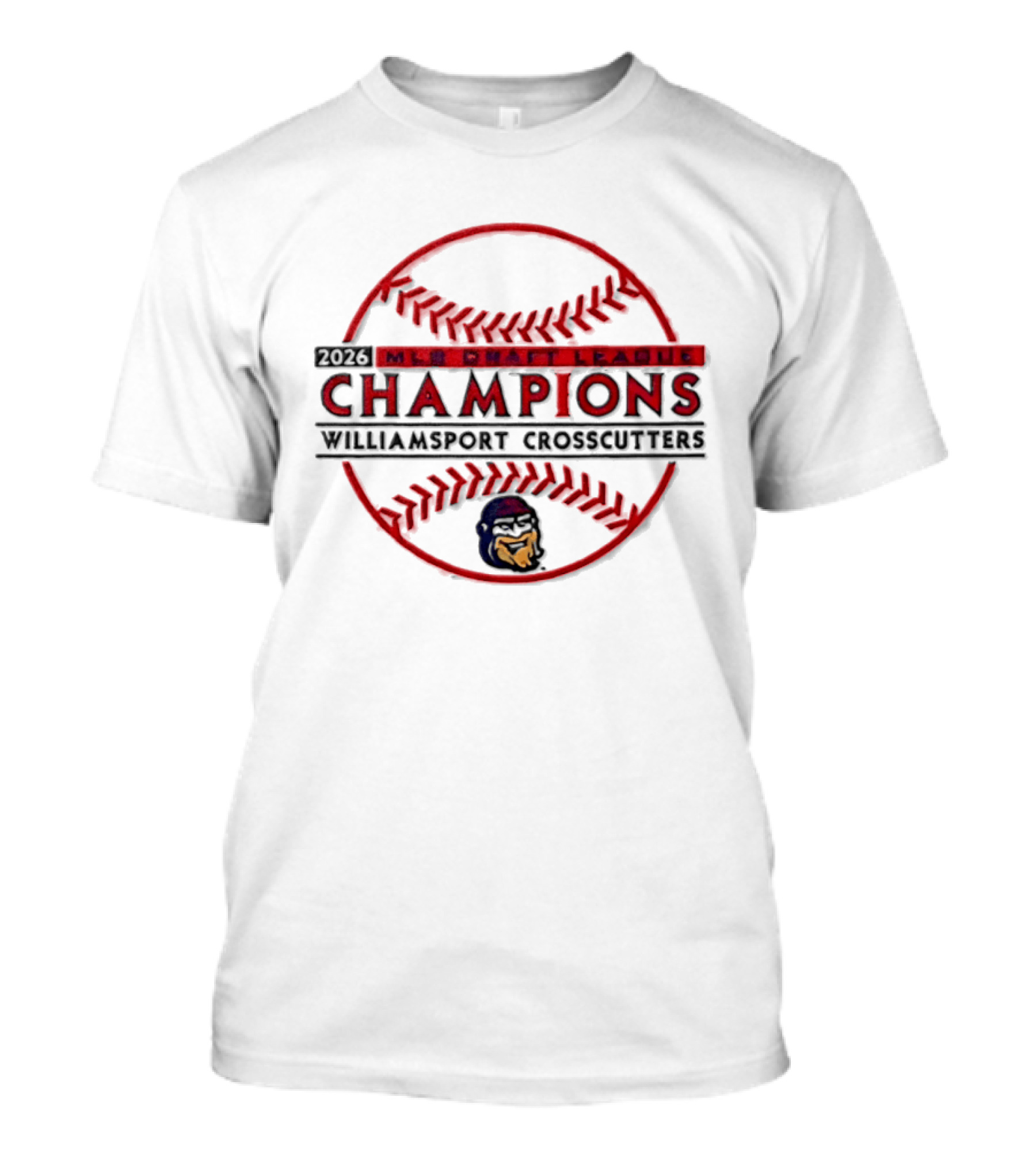 MLB Draft League 2026 Williamsport Crosscutters Champions T-Shirt