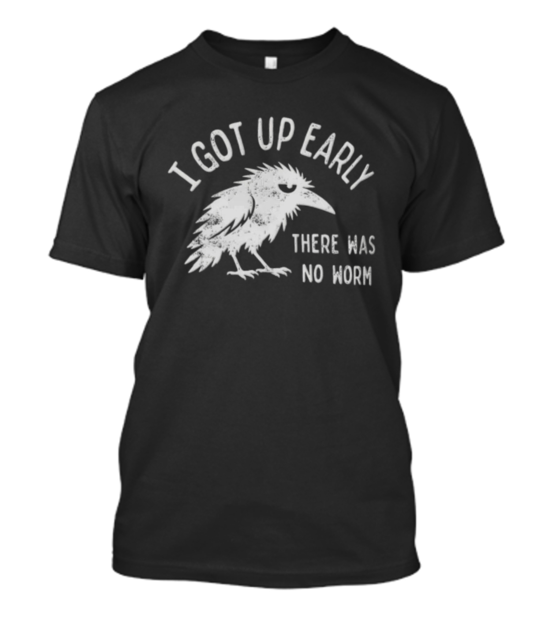 Raven I Got Up Early There Was No Worm T-Shirt