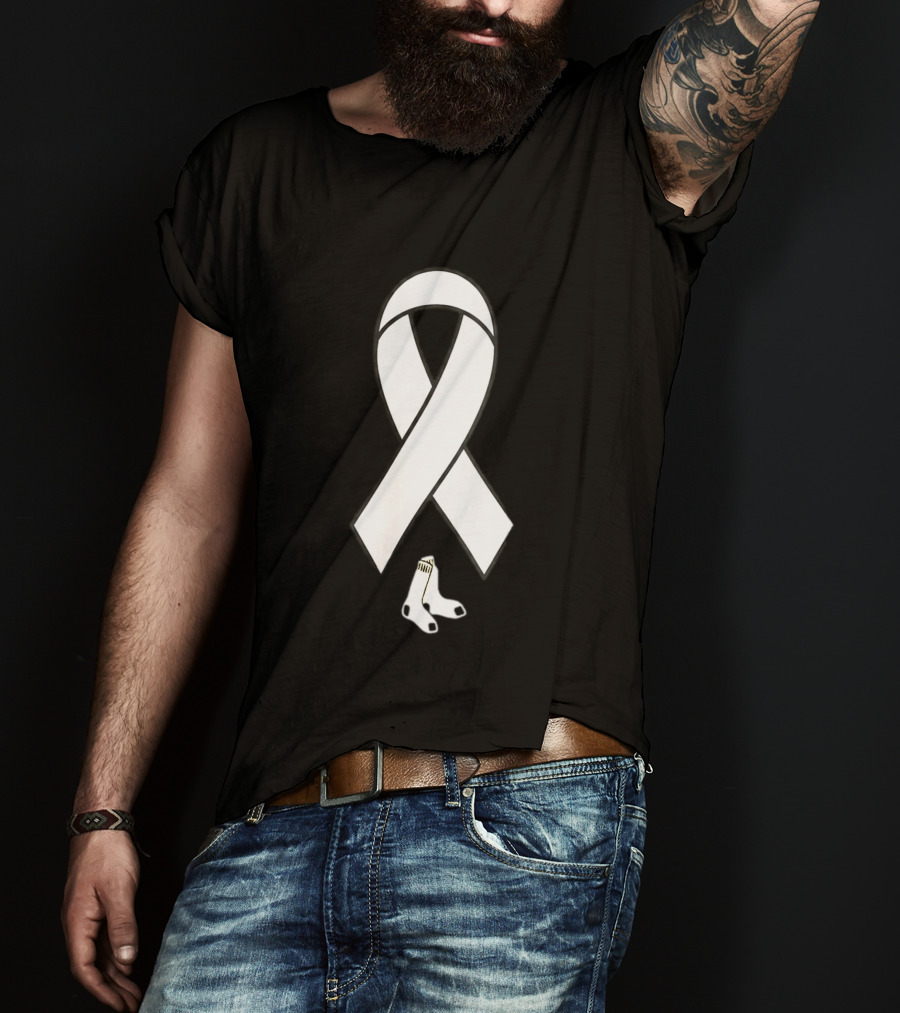 Boston Red Sox Childhood Cancer Awareness Ribbon 2026 T-Shirt
