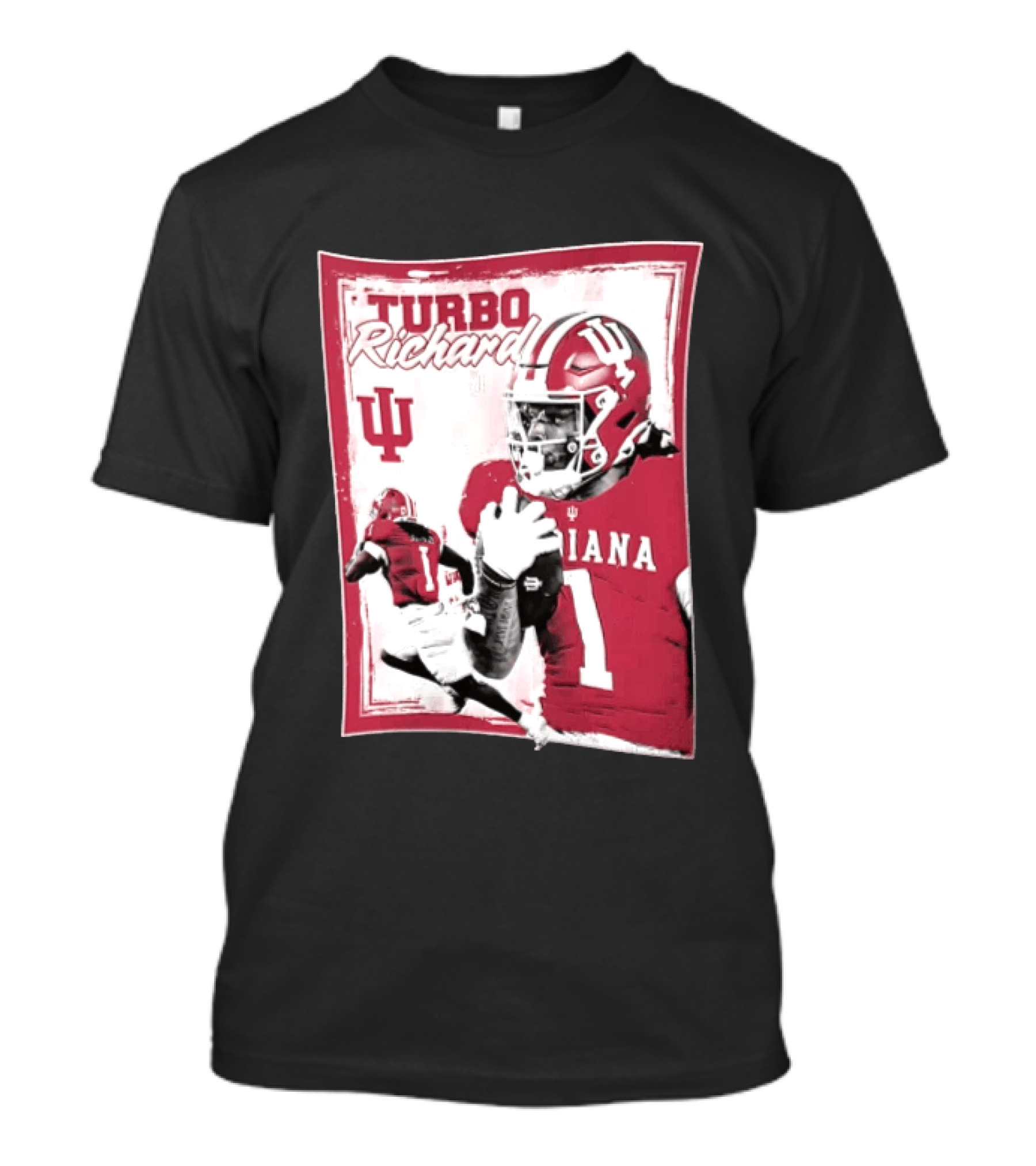 Indiana Hoosiers Turbo Richard #1 Football Powerhouse T-Shirt
