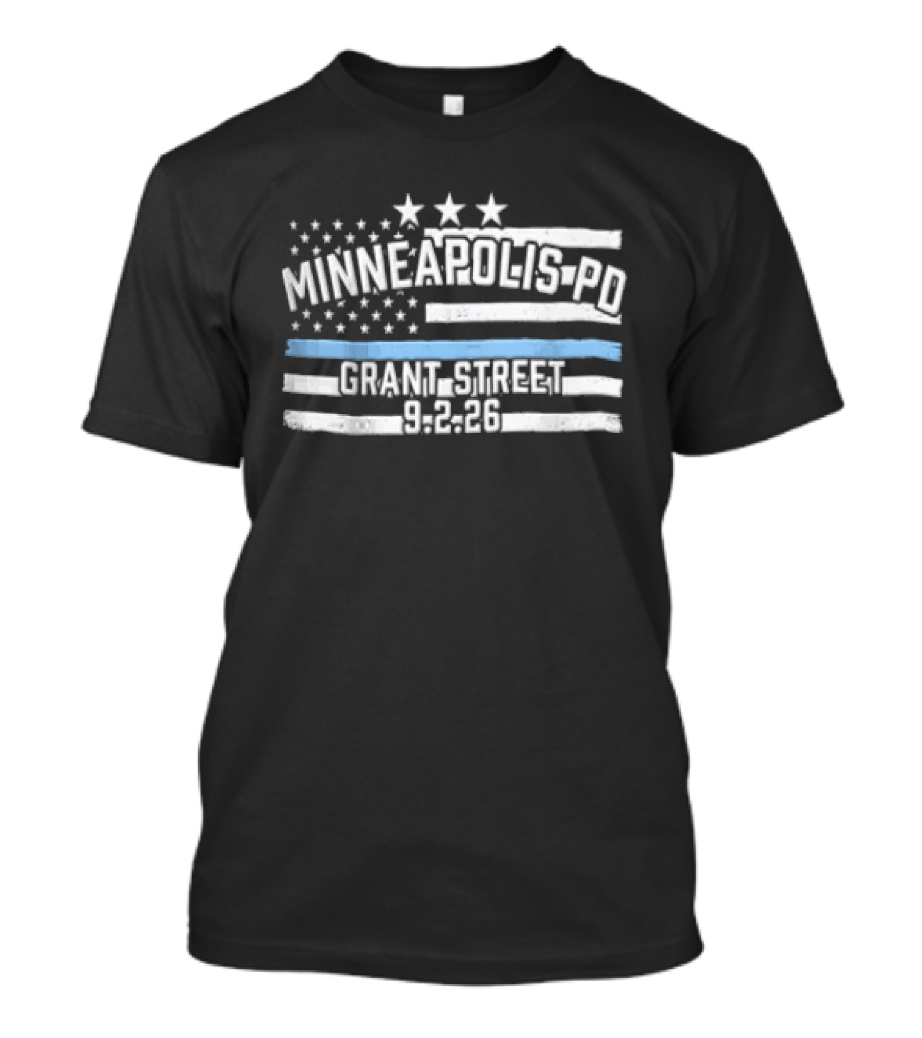 Minneapolis Pd Grange Street 8.2.25 Stars And Stripes T-Shirt