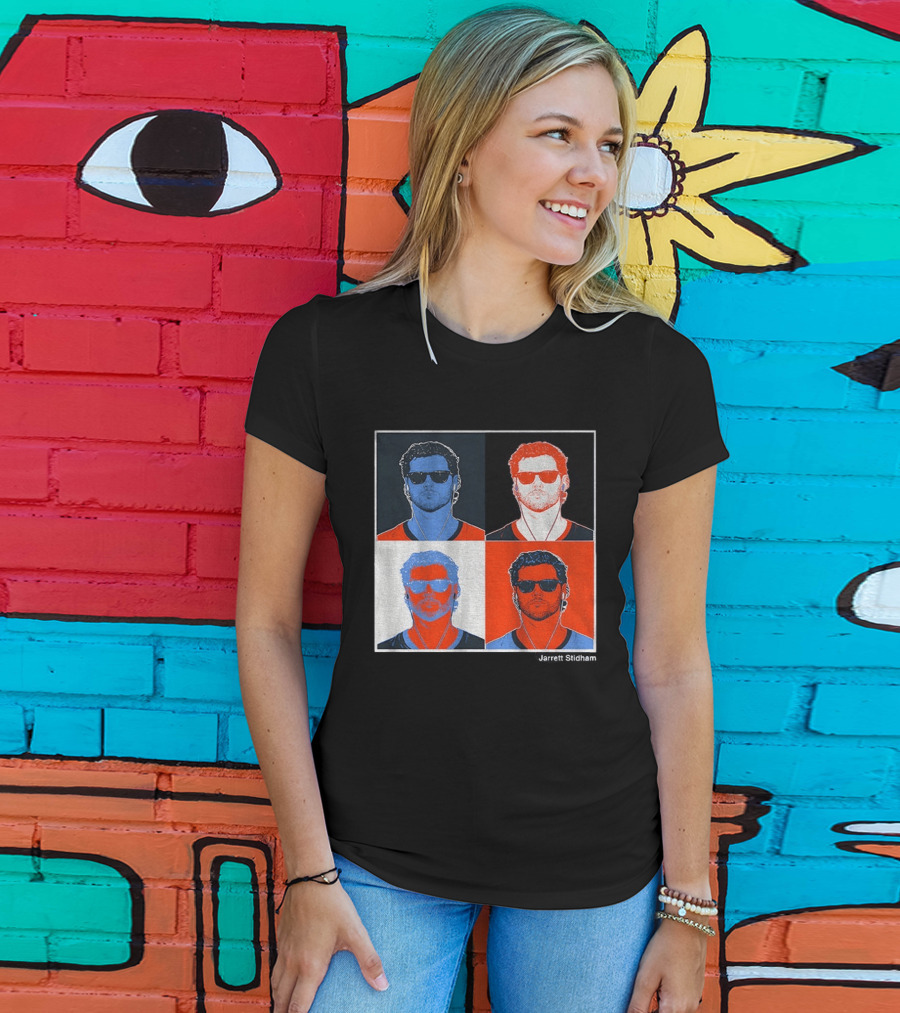 Jarrett Stidham Pop Art Denver Broncos Football Player T-Shirt