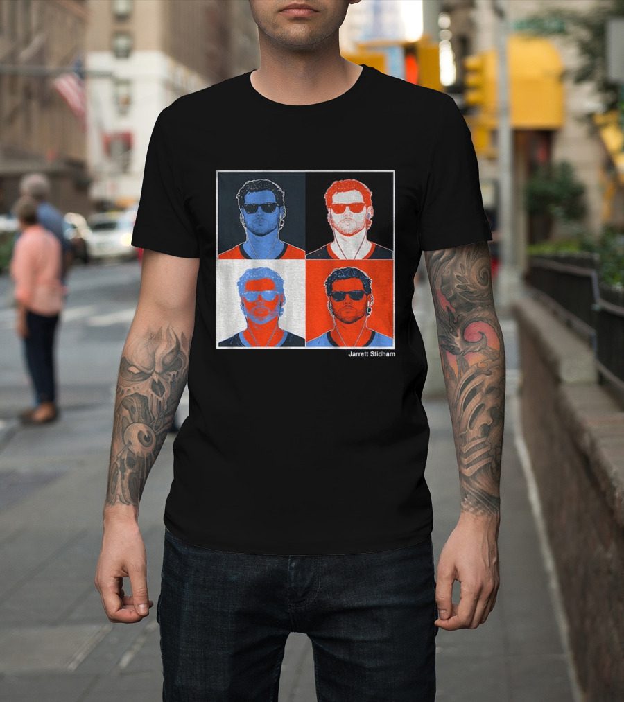 Jarrett Stidham Pop Art Denver Broncos Football Player T-Shirt