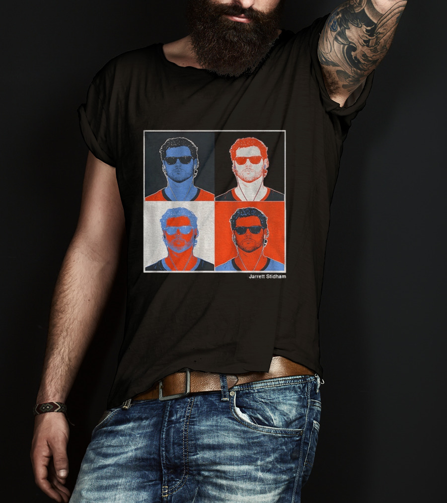 Jarrett Stidham Pop Art Denver Broncos Football Player T-Shirt