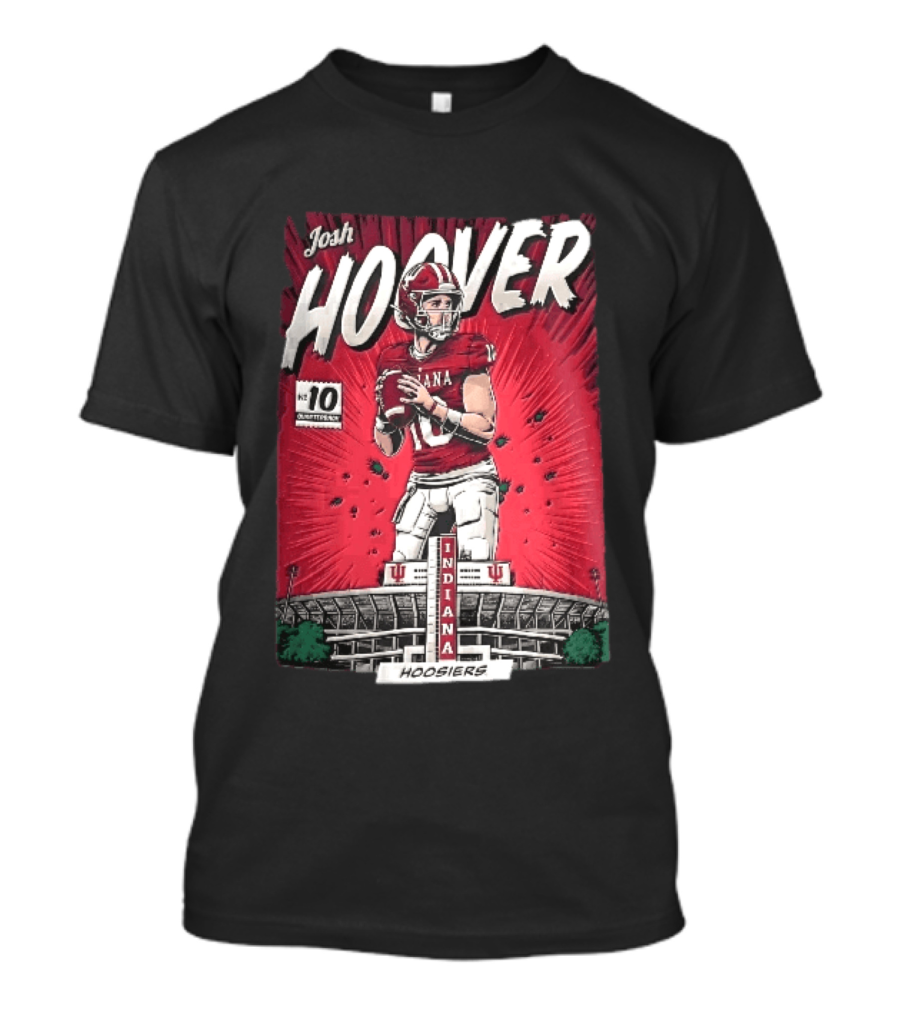 Josh Hoover Indiana Hoosiers Football Quarterback No 10 T-Shirt