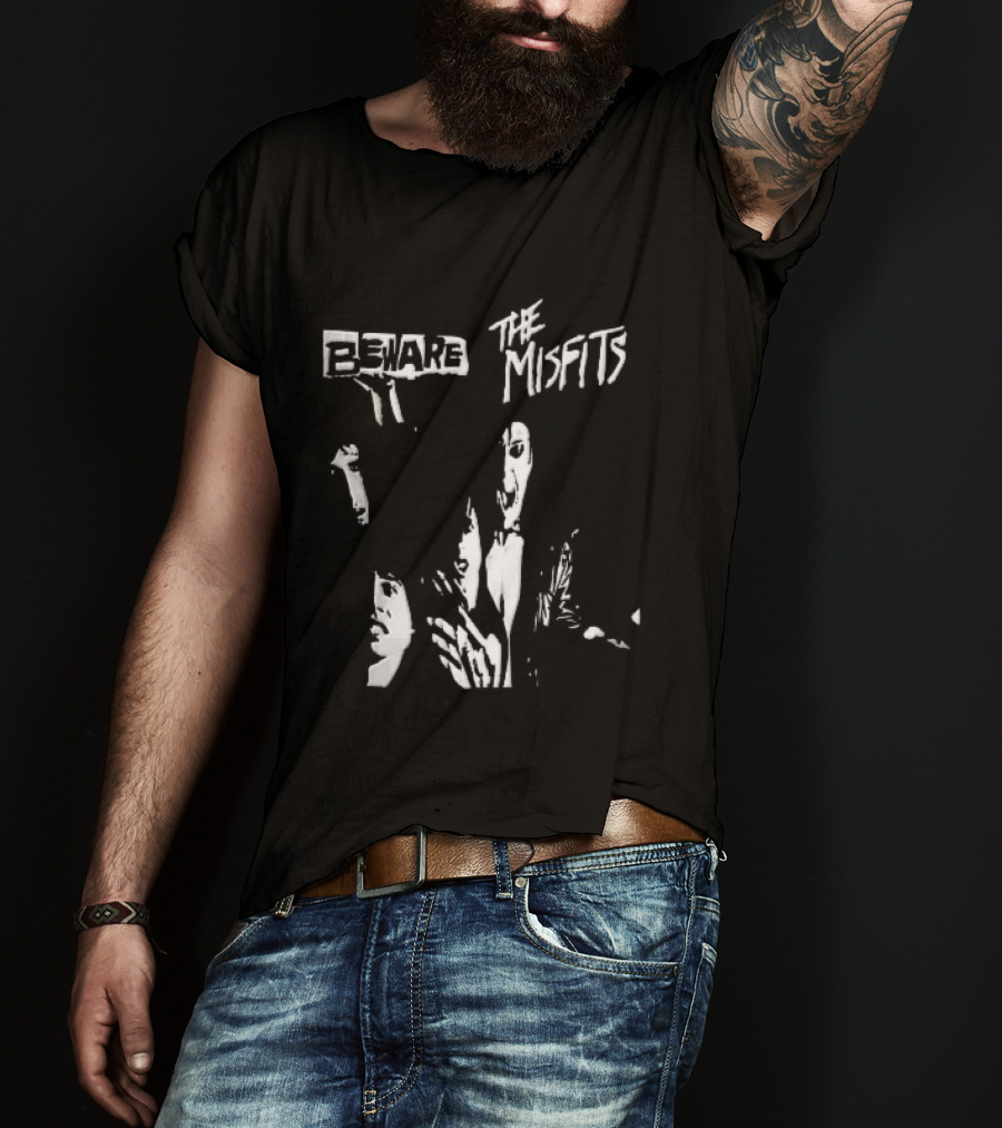 Beware The Misfits Punk Rock Band T-Shirt