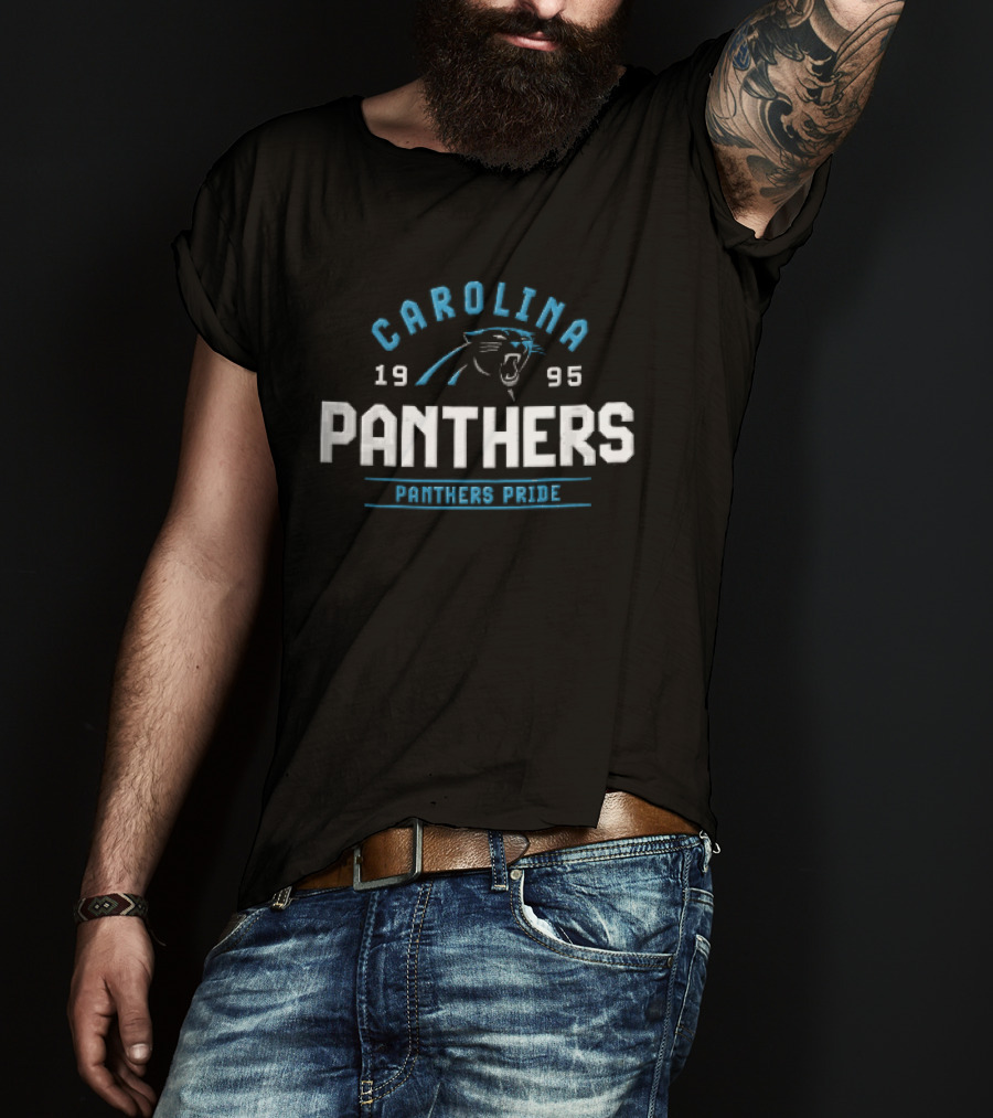 Carolina Panthers 1995 Panther Pride Roaring Head T-Shirt