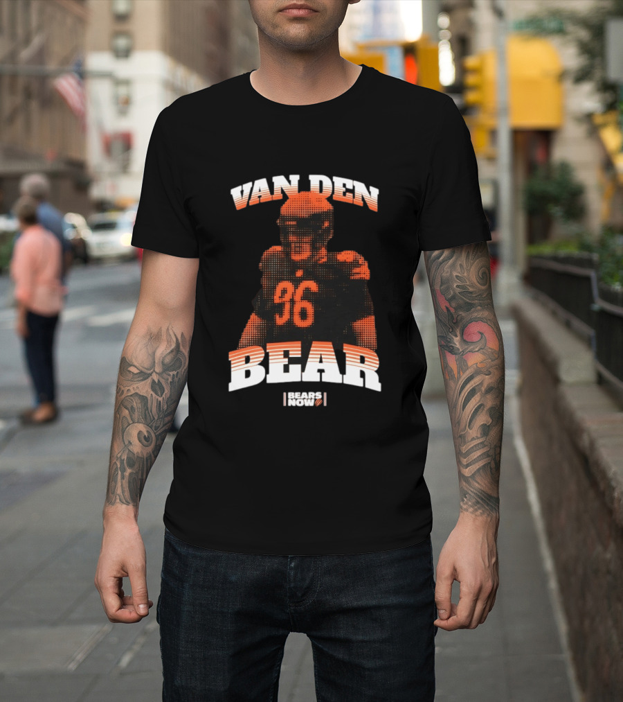 Van Den Bear Chicago Bears 36 T-Shirt