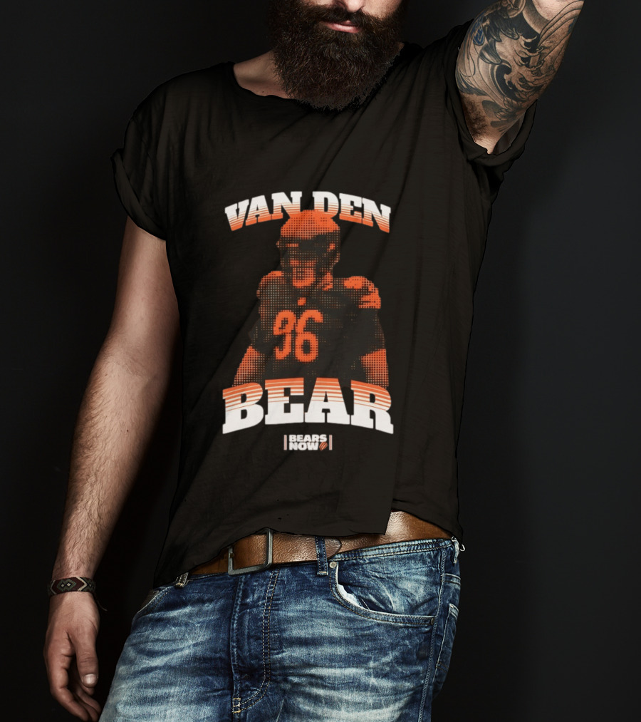 Van Den Bear Chicago Bears 36 T-Shirt