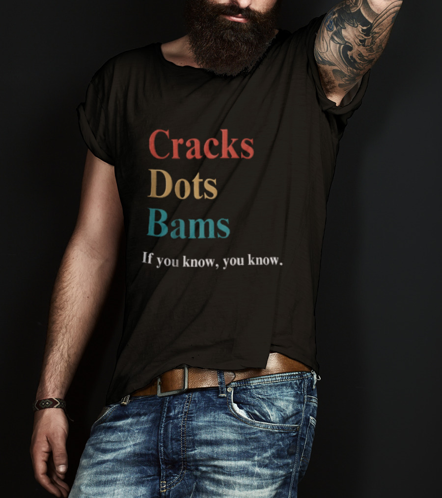 Cracks Dots Bams If You Know You Know Mahjong Tile Set Clever Reference T-Shirt