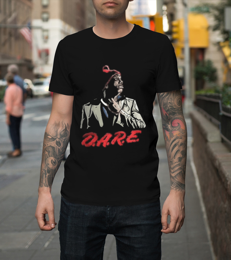 Tyrone Biggums D.A.R.E. Red Beanie Caricature T-Shirt