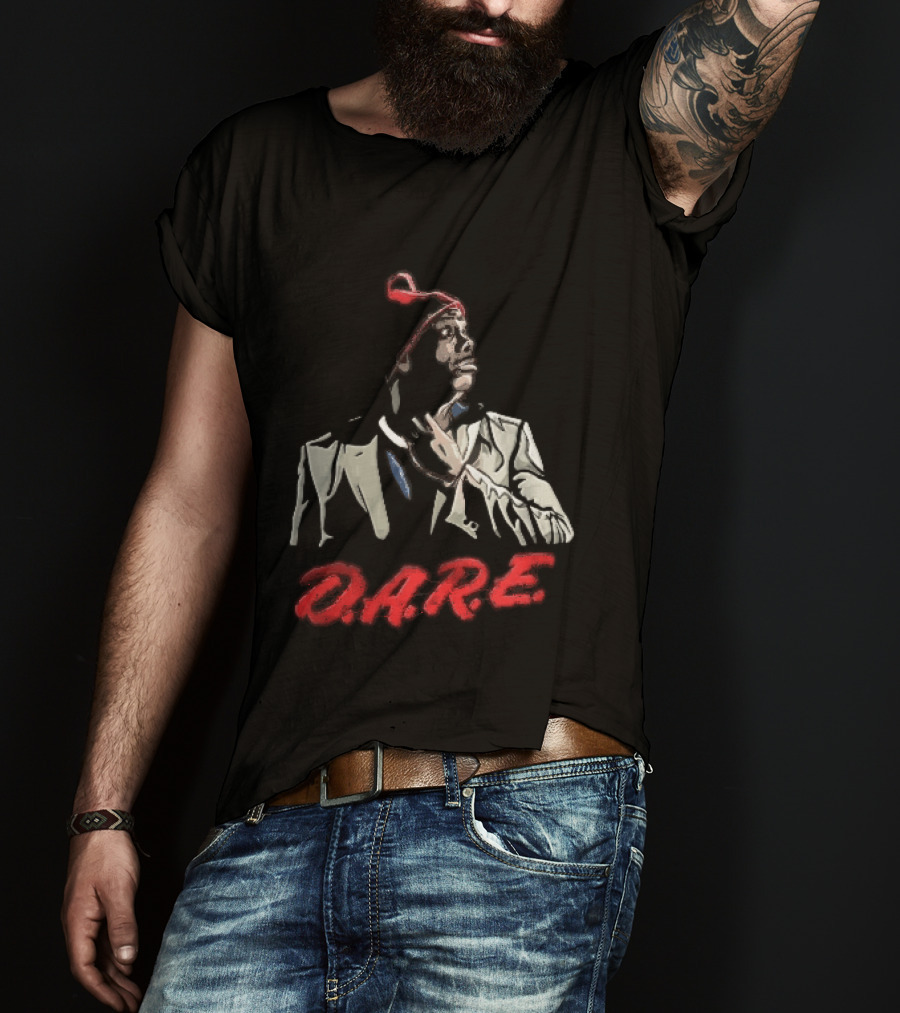 Tyrone Biggums D.A.R.E. Red Beanie Caricature T-Shirt