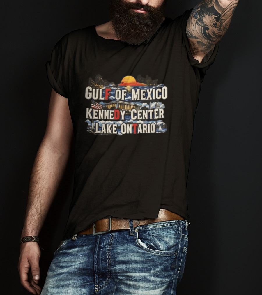 Gulf Of Mexico Sunset Kennedy Center Lake Ontario US Capitol Lighthouse T-Shirt