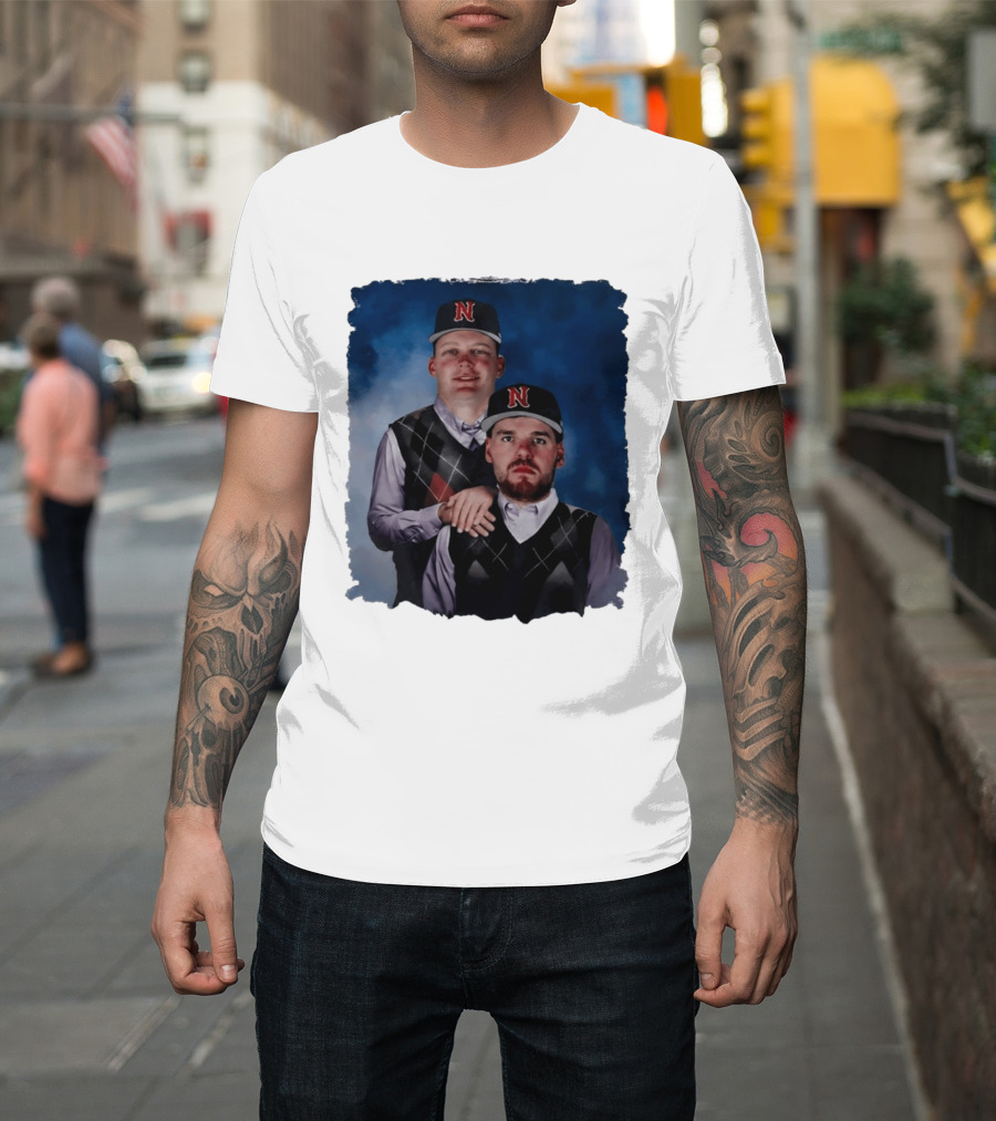 Brock Wilken And Luke Step Brothers N Cap Baseball T-Shirt