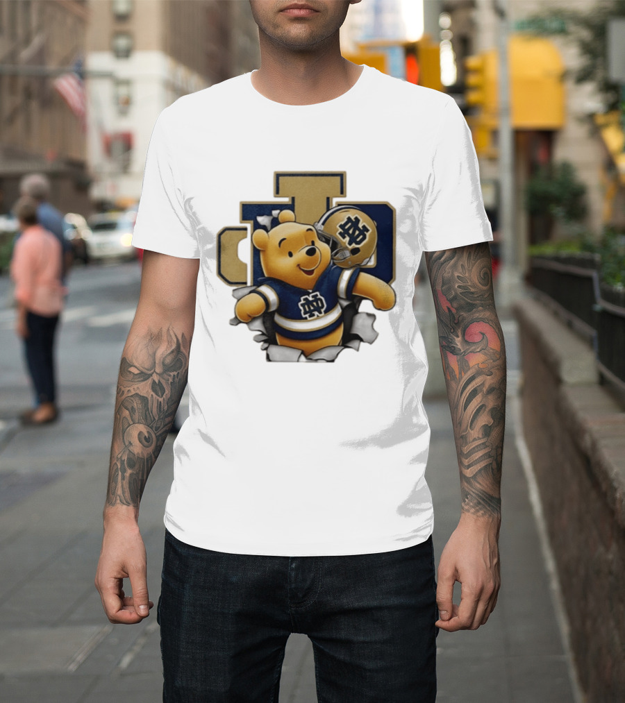 Notre Dame Fighting Irish Winnie The Pooh Football Fan Gear T-Shirt