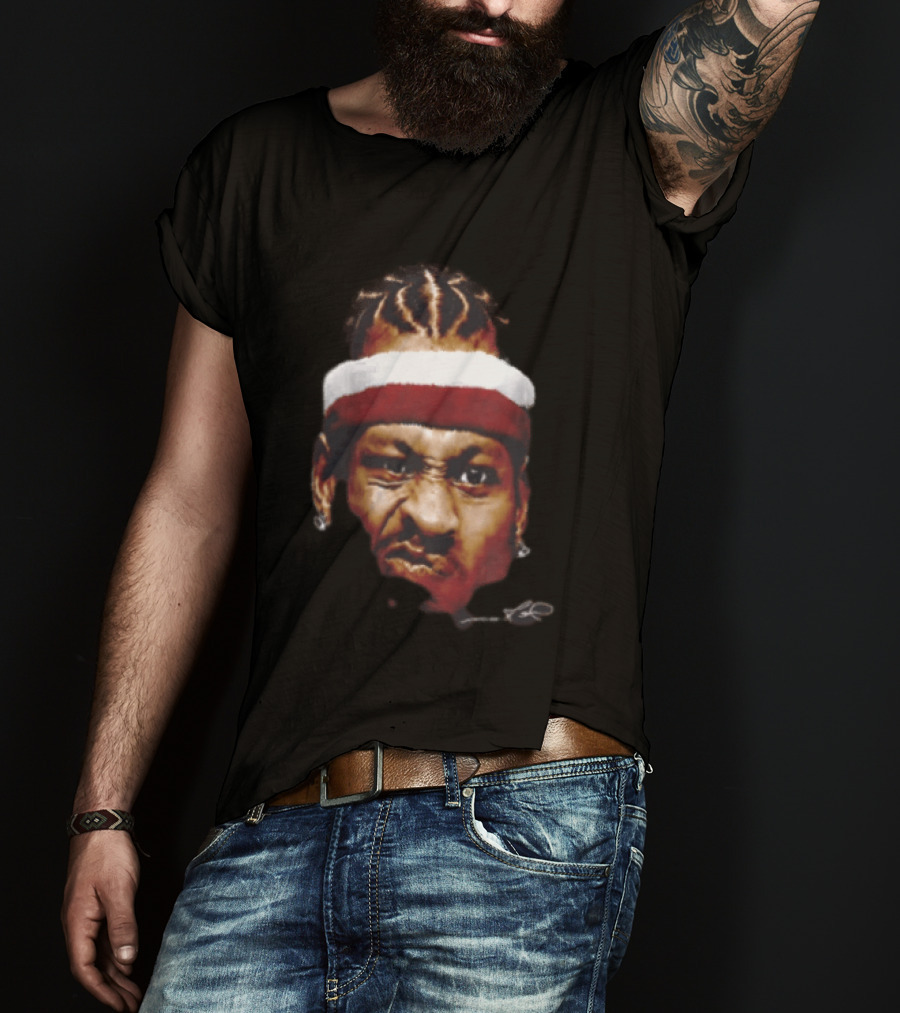 Naomi Osaka Allen Iverson Big Face Collaboration Headband Basketball T-Shirt