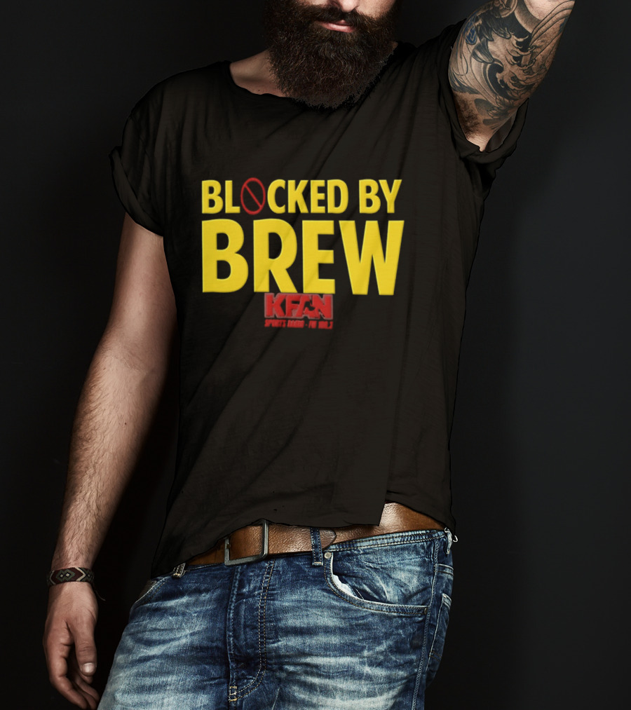 Blocked By Brew KFAN Sports Radio FM 100.3 T-Shirt