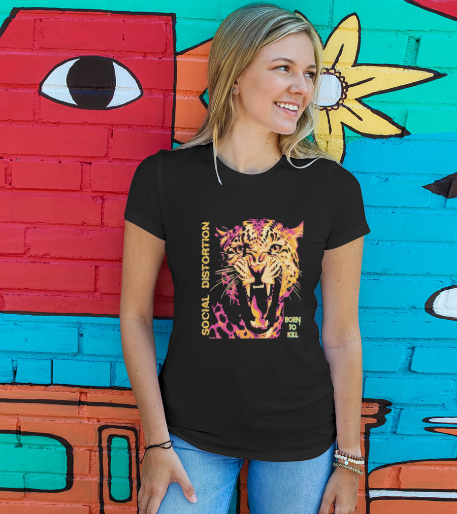 Social Distortion Born To Kill Roaring Leopard 2026 North American Tour T-Shirt